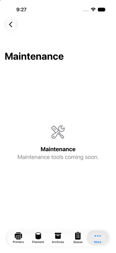 Mainenance